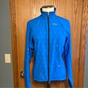 Podiumwear Cycling Jacket Womens Medium Made in USA Minnesota Bike Blue